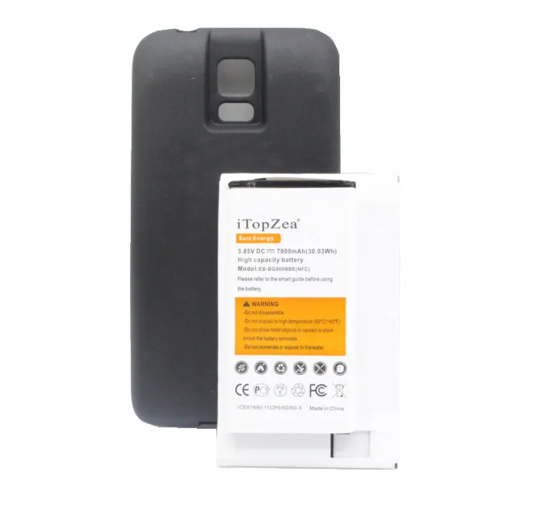ITopzea 1x7800 мАч S5 NFC расширенный аккумулятор с чехлом из ТПУ для Samsung Galaxy i9600 i9602 i9605 G900F