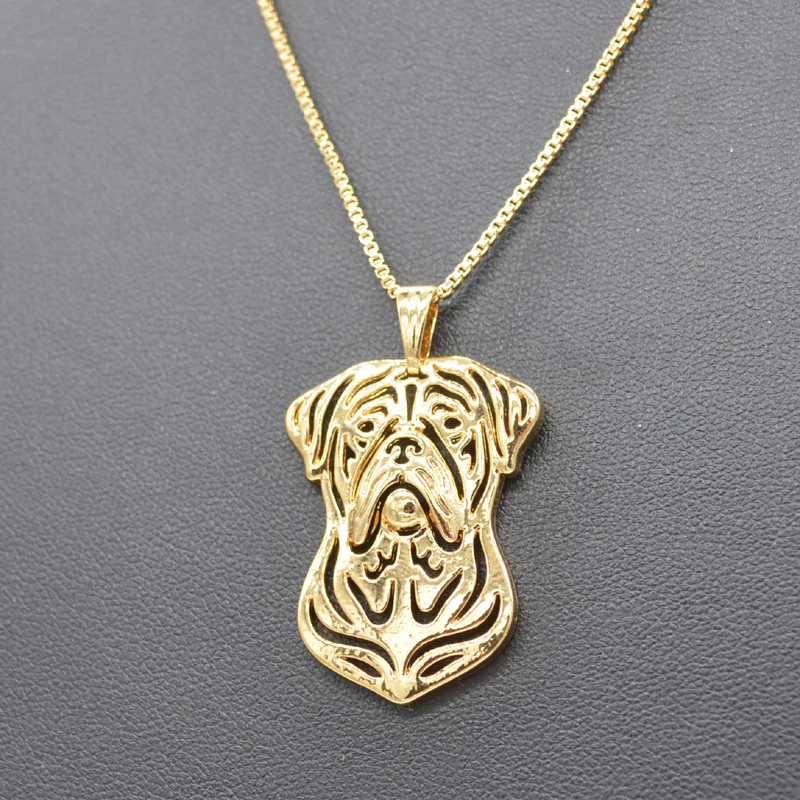 Женский металлический кулон Dogue De Bordeaux ювелирное изделие сплав ожерелье для