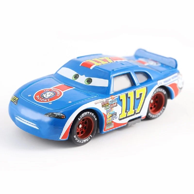 Машинки Disney 3 Pixar машинки № 117 Torquey piston металлическая литая игрушечная машинка 1:55