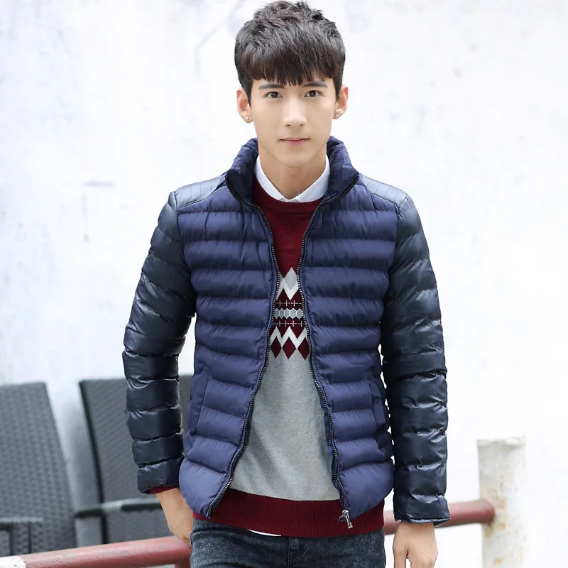Winter Jacket Men New Arrival Fashion Quilted Casual Warm Mens Parka Jackets Slim Stand coat Plus Size 3XL-M | Мужская одежда