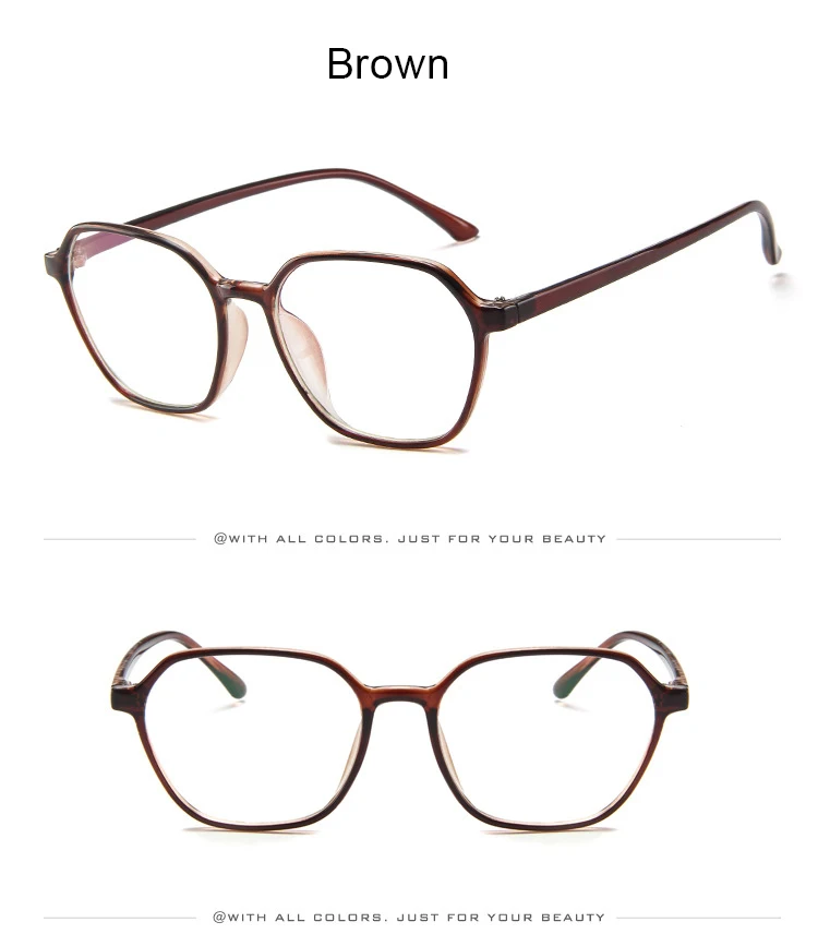KOTTDO New Retro Glasses Frame Fashion Computer Glasses Frame Polygonal Glasses Frame Prescription Eye Glasses Frame Women