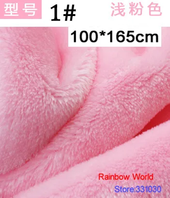 1 # розовый 8 мм Minky флис плюшевый PV бархатная ткань velboa для DIY Швейные мягкие