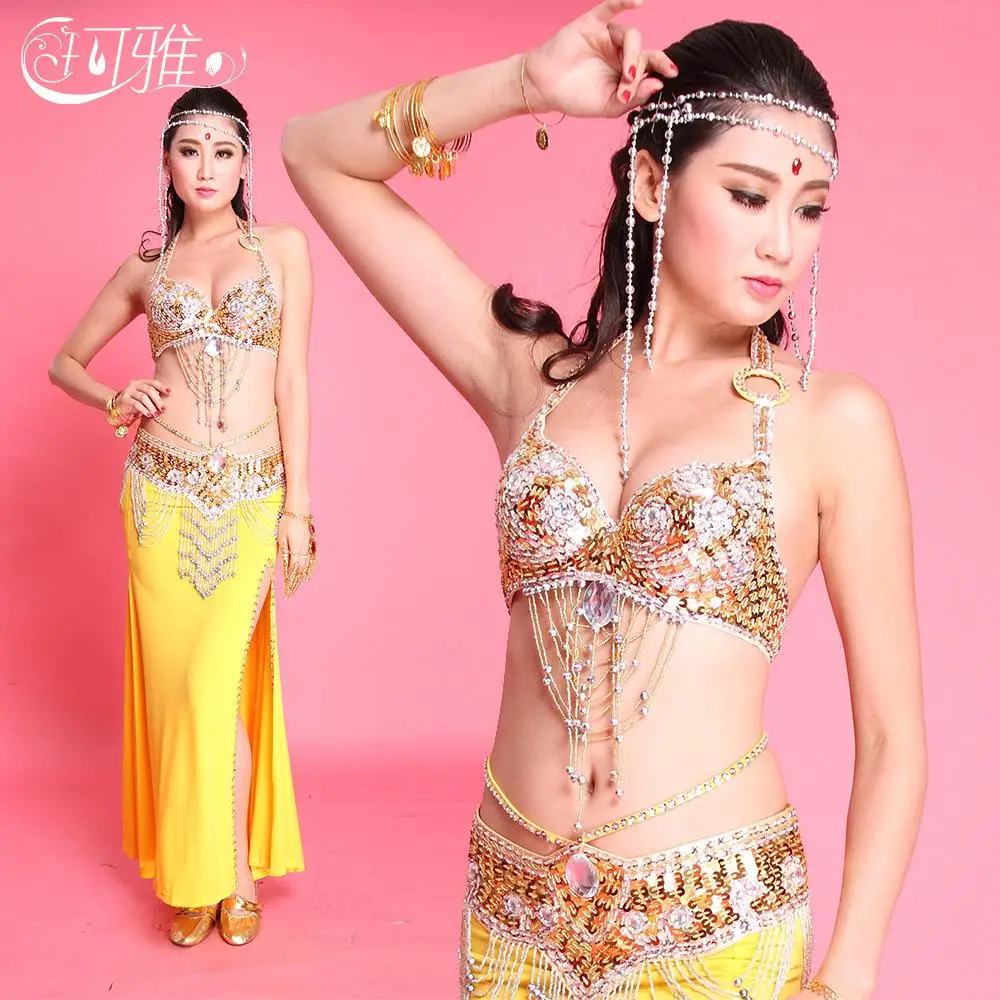 Индийское платье для женщин костюм танца живота 6 цветов ручная работа (юбка +