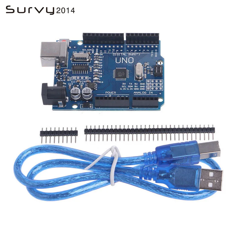 Высокое качество один Комплект UNO R3 MEGA328P для Arduino + USB кабель ATMEGA328P AU плата
