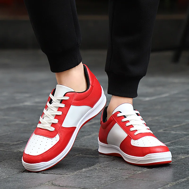 2018- spring and autumn- fashion- brand youth- sneakers -men's shoes -trend wild white shoes- casual color board men | Обувь