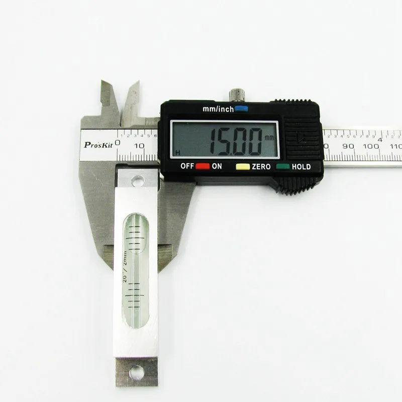 Высокая точность 20 &quot/2 мм уровень Пузырькового сплава металла спиртовой