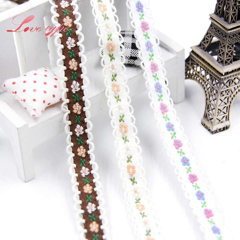 5rard/Lot Folk Custom Polyester Cotton Material Lace Ribbon For Home Decoration Accessories DIY Sewing Wedding Handmade Supplies | Дом и сад