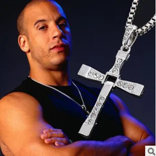 Мужской кулон в виде сериала The Fast And Furious Dominic Toretto Vin классические Стразы с