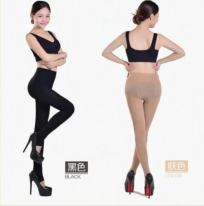 Сексуальные женские колготки непрозрачные без пятки плотные 120D для ступней и