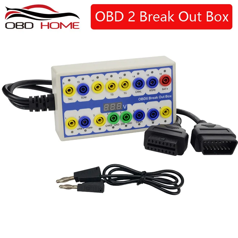 OBD2 диагностический инструмент авто Break out/коробка OBDII obd коммутационной панели