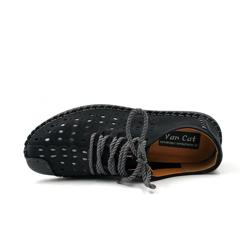 2019 Новая летняя удобная повседневная обувь лоферы мужская качественная кожаная