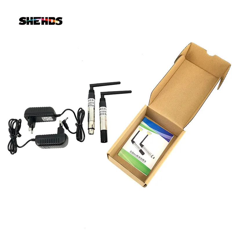 Беспроводной приемник и передатчик SHEHDS DMX 2 4G для беспроводного управления светом