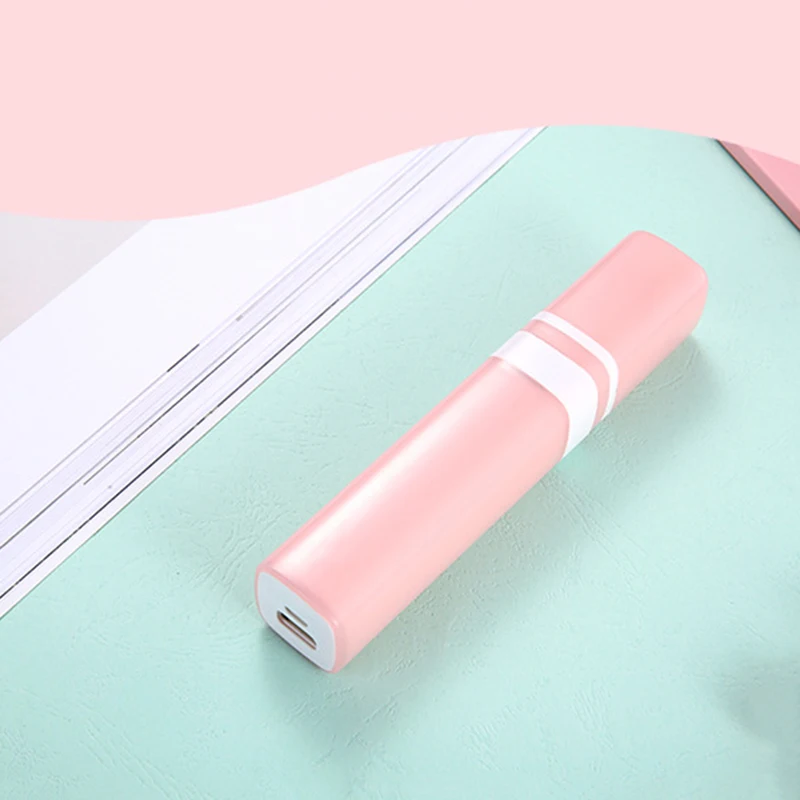 Портативный карманный мини вентилятор компактный для помады usb зарядки