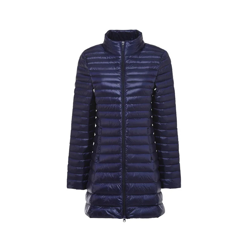 navy NewBang Plus 6XL 7XL пуховик женский длинный ультра легкий пуховик женский большой размер осенне-зимний пуховик одежда оверсайз - Цвет: navy