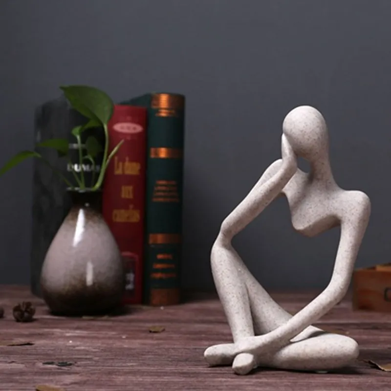 Креативная статуя из натурального песчаника смолы современная абстрактная