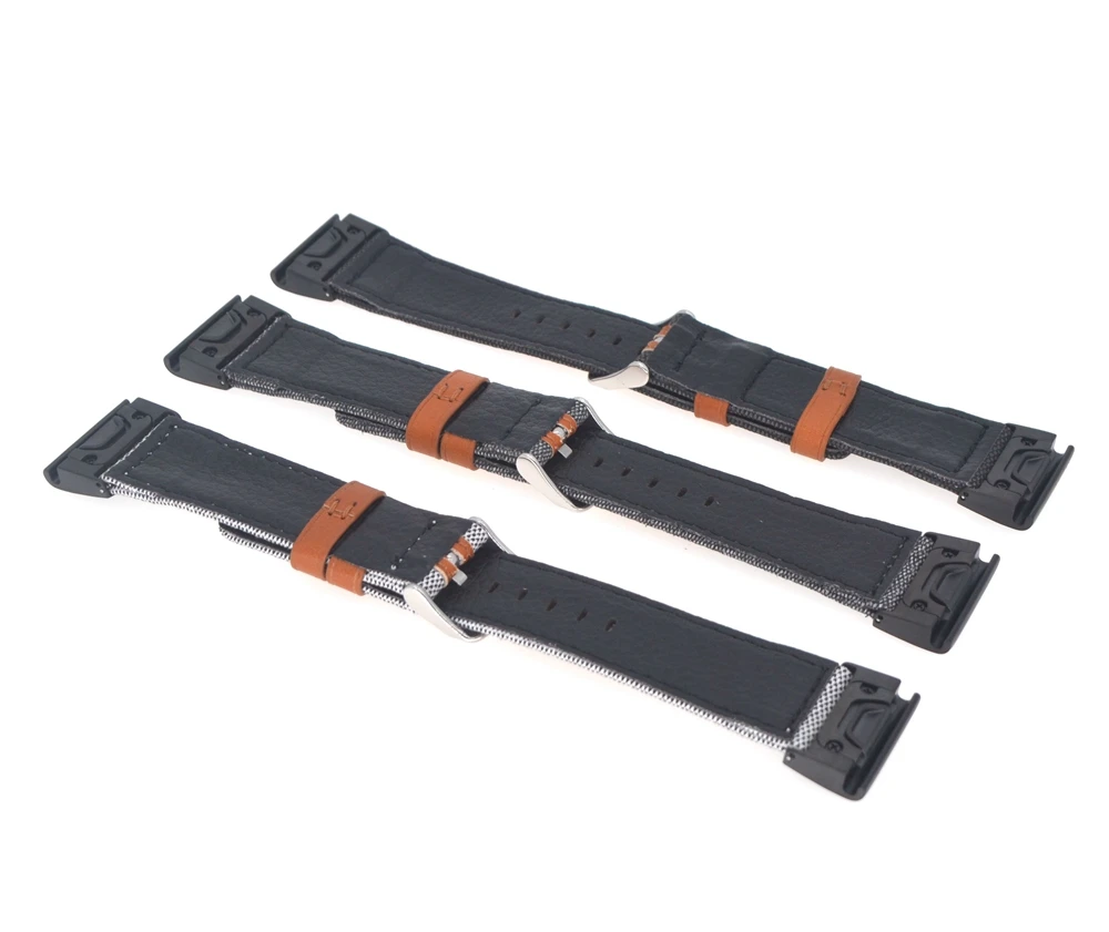 Кожаный ремешок Fenix 5x Ширина 26 мм быстросъемный кожаный 3 для часов Garmin 5X/Fenix 3HR |