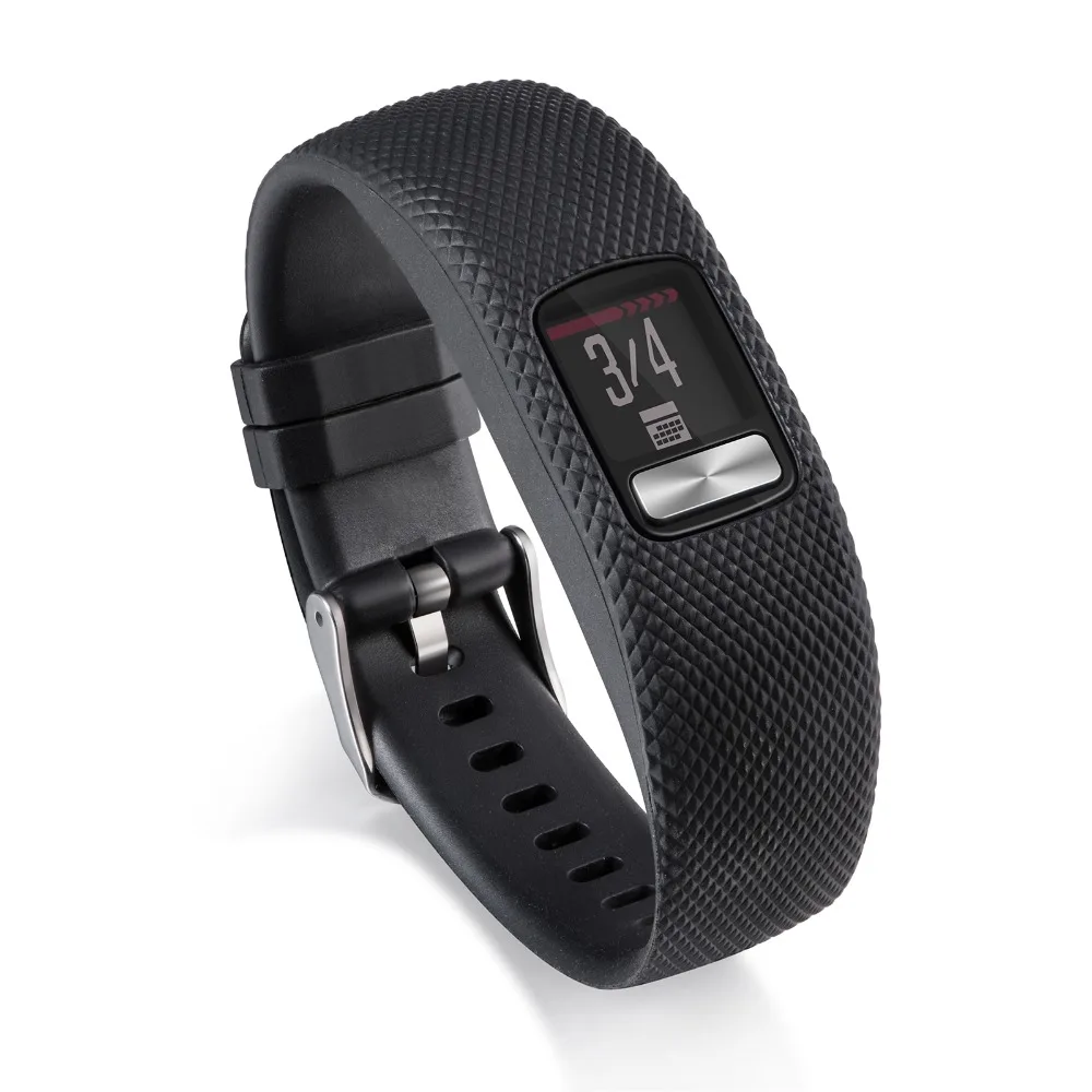 Ремешок силиконовый для фитнес трекера Garmin VivoFit 4 сменный Браслет наручных часов