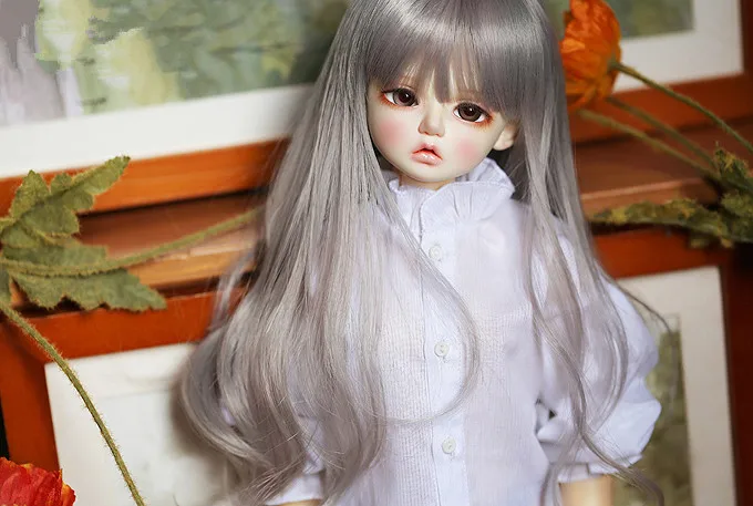 Платье для куклы BJD 4 точки гигантский ребенок вертикальный узор кружевная