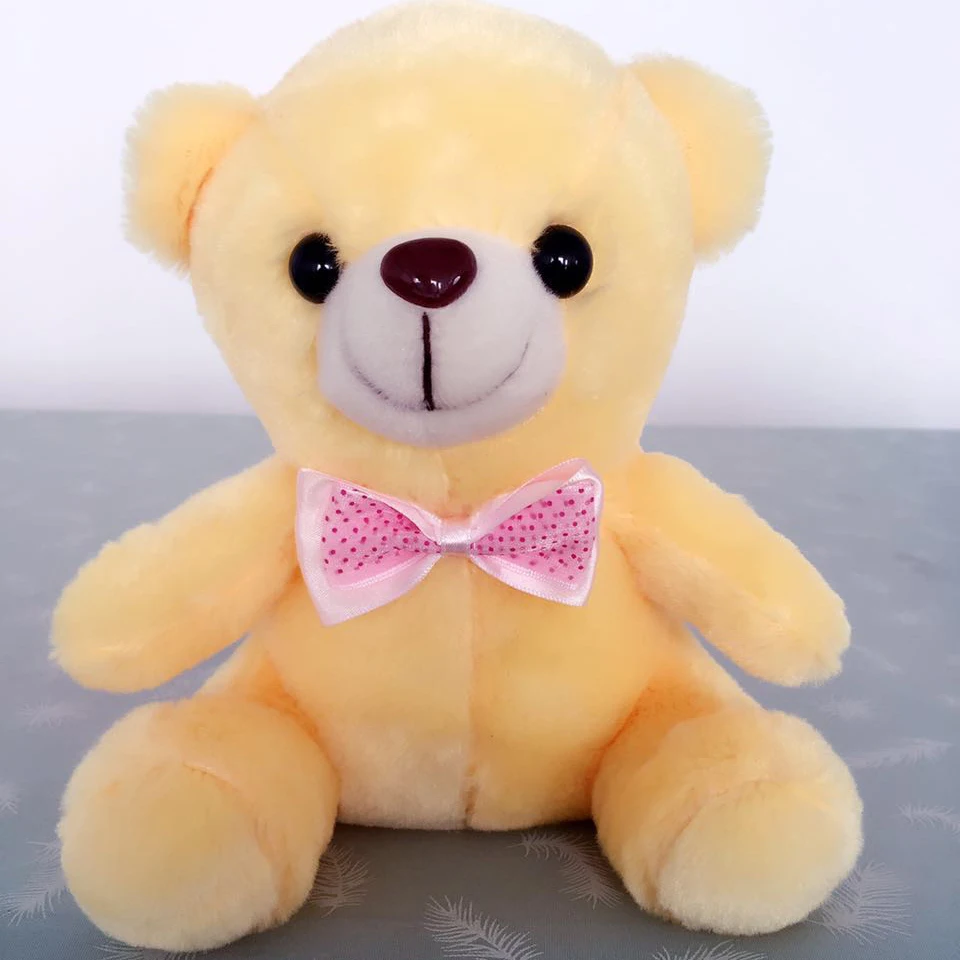 Хит продаж Яркий светящийся плюшевый мишка 20 см светящиеся плюшевые игрушки