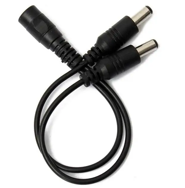 Разветвитель питания постоянного тока с 1 розеткой на 2 штекерами адаптер 5 5x2 мм