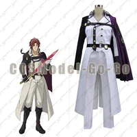 seraph of the end crowley eusford uniform cosplay costume with cape and gloves