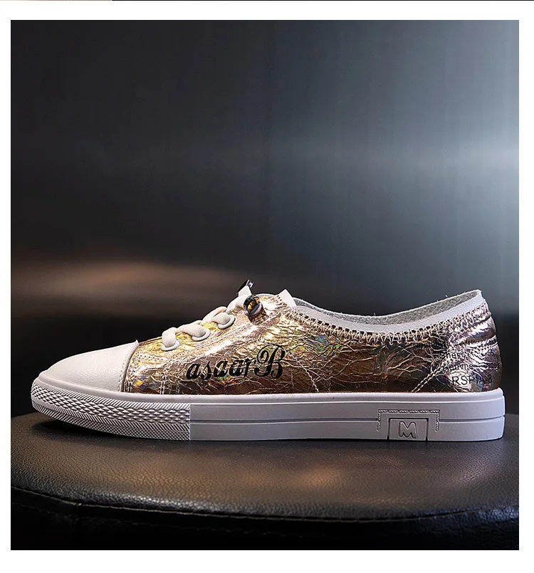 Повседневная обувь; женские модные брендовые кроссовки; цвет золотой; zapatos de mujer; женская обувь из натуральной кожи; chaussures femme; серебристая обувь на плоской подошве