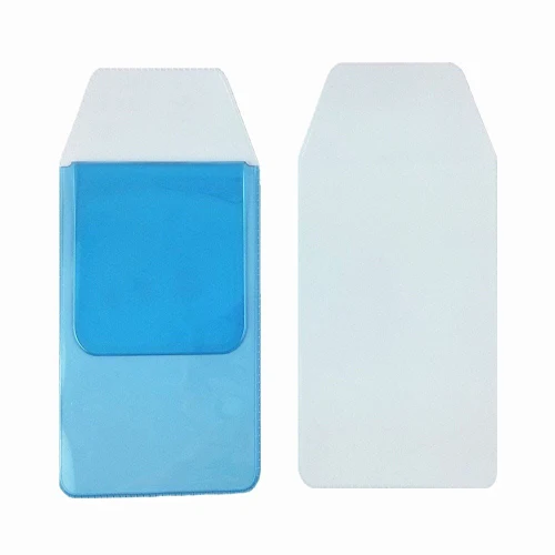 Blue XRHYY 10 Упаковка 8,5 см X 14,5 см карман протектор Классический прозрачный карман протектор школьные больничные офисные принадлежности для ручек утечки - Цвет: Blue
