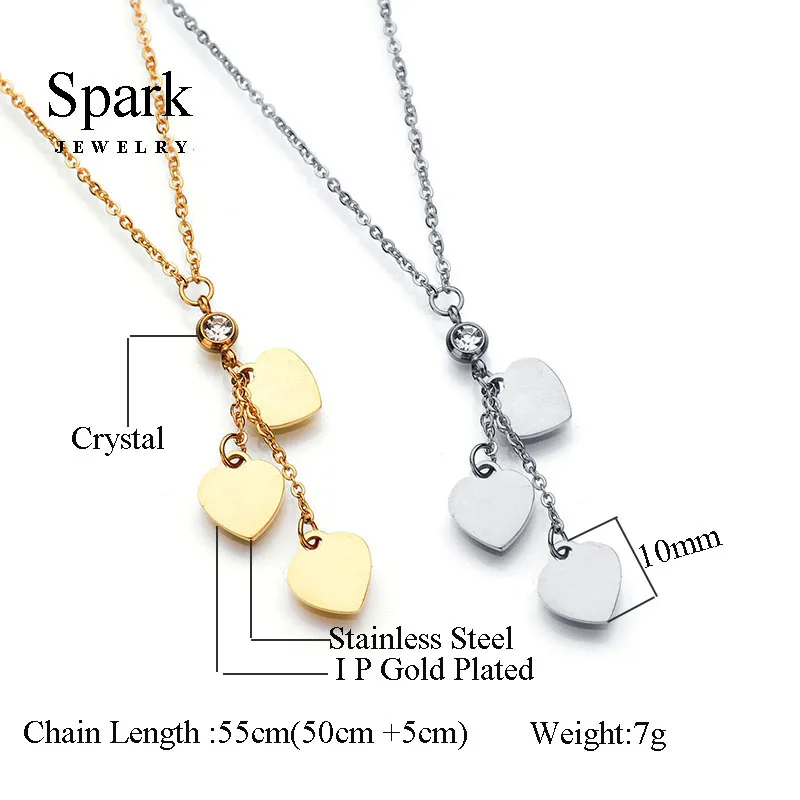 SPARK ювелирное изделие очаровательное женское ожерелье с подвеской в виде сердца 3