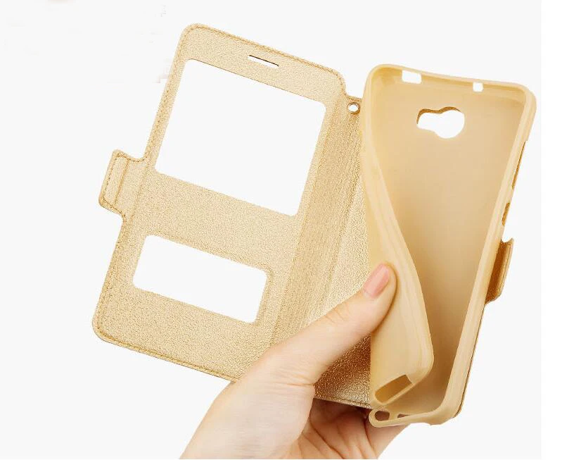 Винтажный кожаный флип-чехол с подставкой и силиконовый чехол-накладка для Huawei