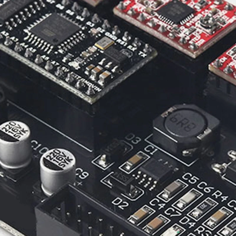 Eleksmana V5.2 Grbl Cnc материнская плата Usb 3 Осевая карта управления Diy части устройства