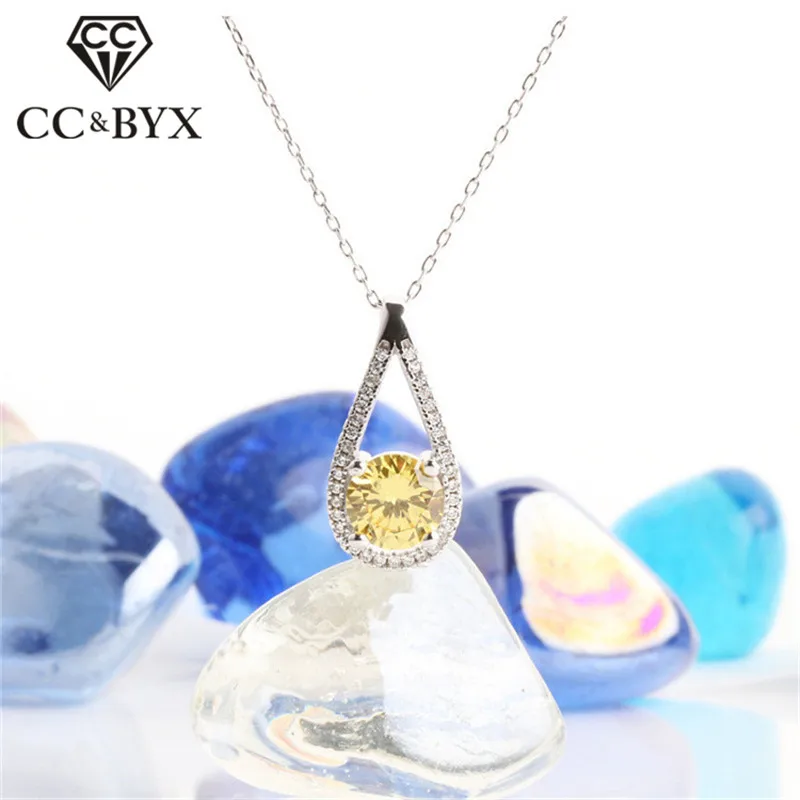 CC S925 Серебряные Ожерелья Подвески для женщин Роскошные ювелирные изделия из