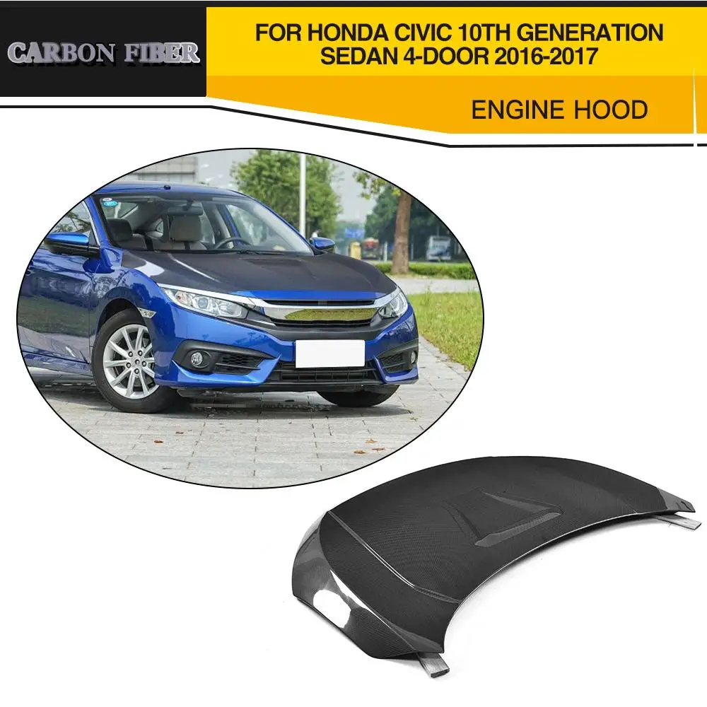 

Крышка капота двигателя из углеродного волокна для Honda Civic 2016 -2017