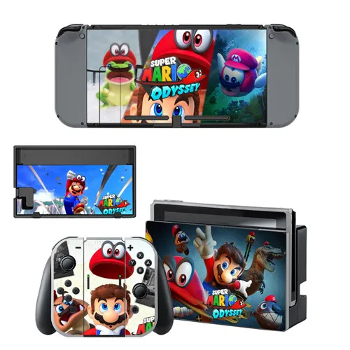 YSNS0999 Супер Марио Одиссея кожи Стикеры винил для NintendoSwitch стикеры s скины для Nintend переключатель NS консоли и Joy-Con контроллеры - Цвет: YSNS0999