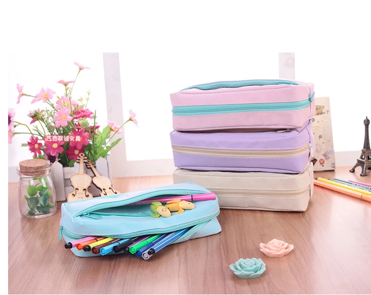 Новая детская многофункциональная тканевая сумка для карандашей большой