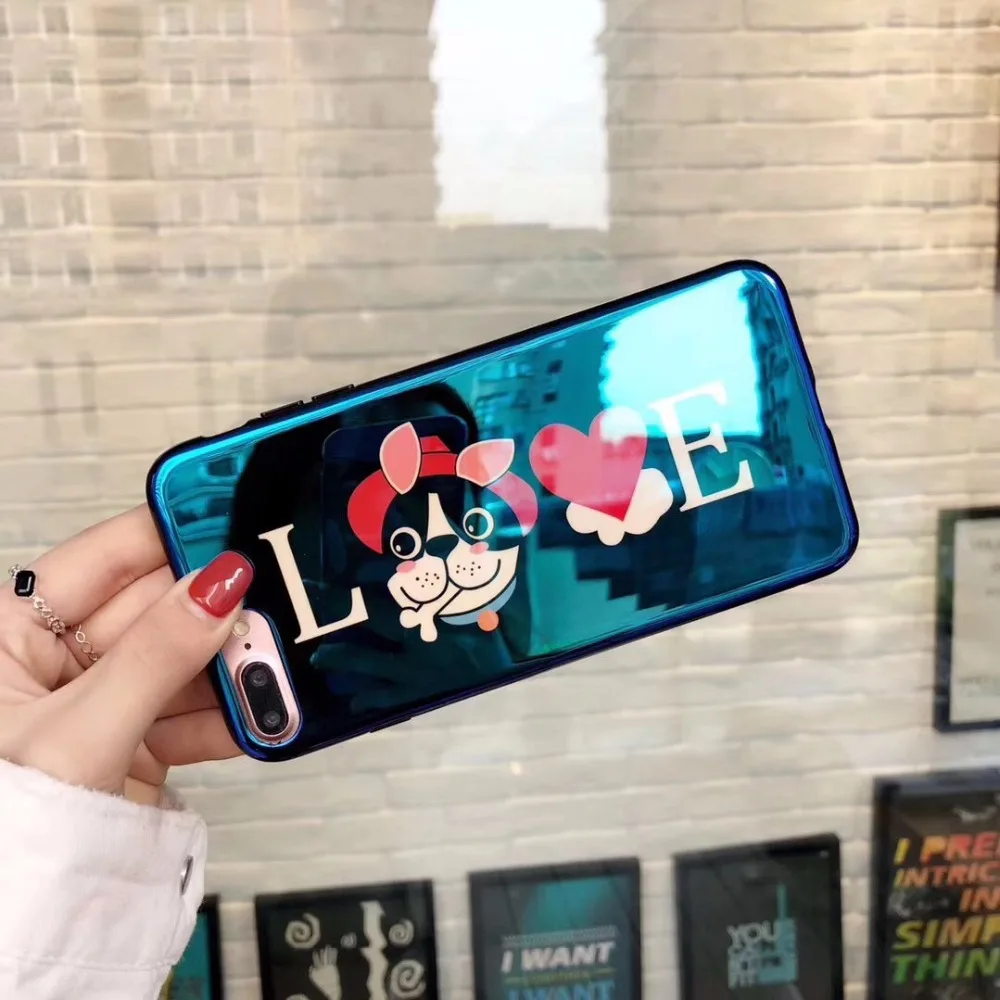 Zmasi прекрасный бульдог телефона чехол для iPhone X 7 6 Plus запеченные фарфор мягкие cell
