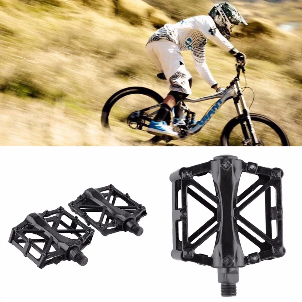 

1 Pair Ultralight Bicycle Pedal Aluminum Alloy MTB Mountain Bike Pedal Cycling Sealed Bearing Pedal Treadle Black