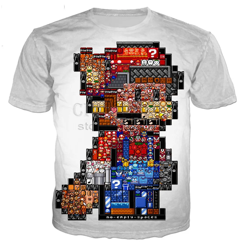 Новая классическая Футболка серии Super Mario для мужчин и женщин новинка модная