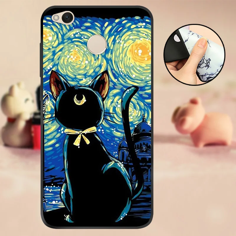 GFGMY Черный силиконовый чехол для Xiaomi Redmi 4X8 8A TPU Fundas Милая задняя крышка черная мягкая задняя крышка для Redmi Note 8T 8 8 Pro бамперы - Цвет: GFGMY
