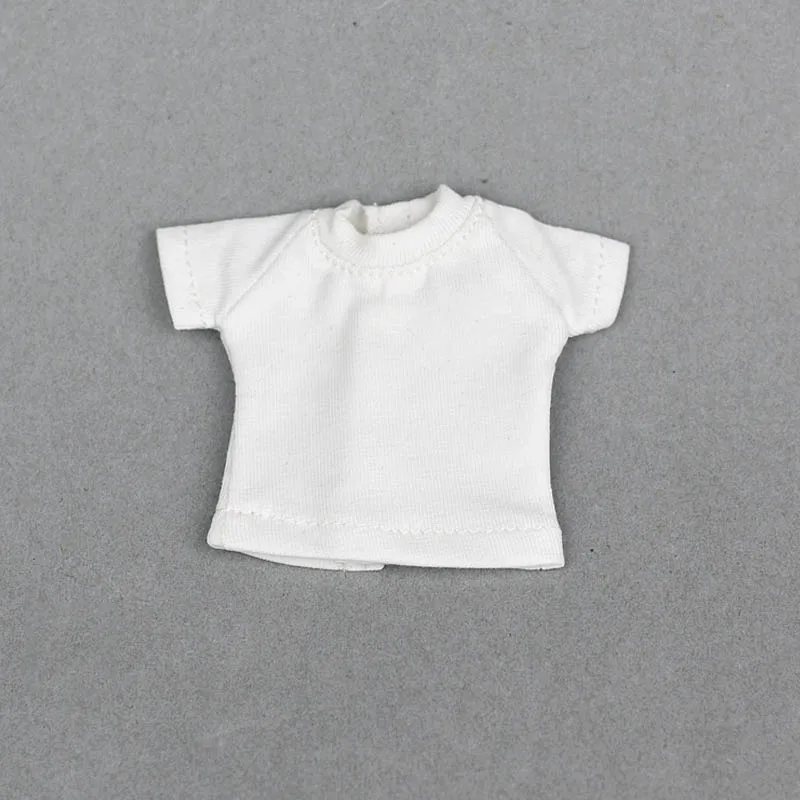 white shirt Повседневная одежда, одежда для Blythe Doll, футболка, топ, джинсовые шорты, синяя трапециевидная юбка для Blyth кукла licca, одежда 1/6, аксессуары для кукол - Цвет: white shirt