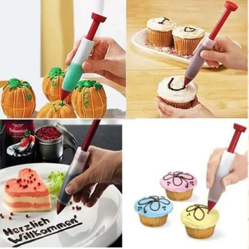 Новинка 2017 милые десертные инструменты силиконовая ручка для торта Кондитерская