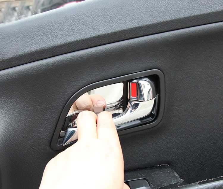 4pcs/lot Car-styling Auto Door Inner Bowl Sticker interior moulding Handle Cover Trim for Kia K2 2011-2016 C163 | Автомобили и