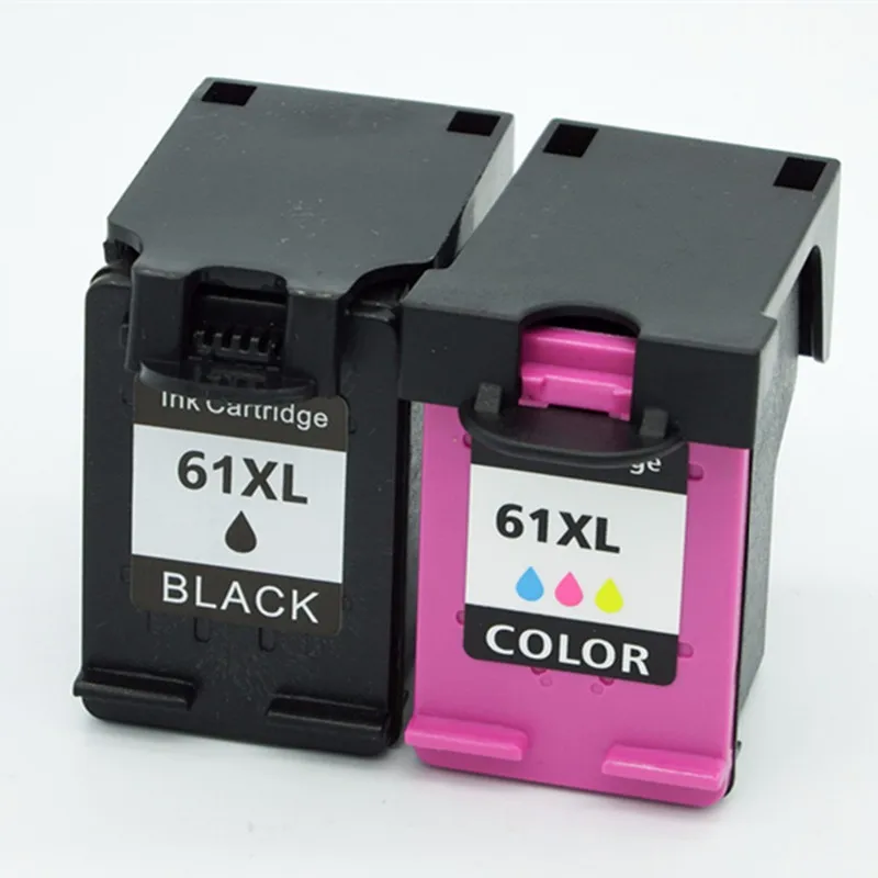 1SET Востановленные картриджи для струйного принтера для HP61 HP61XL 61 XL 61XL CH563WN CH564W ENVY 4500e 5530e 4630e с чернилами HP Deskjet 1050 1051 1055 - Цвет: 1SET