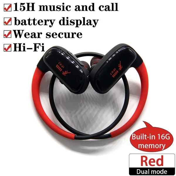Sm828 16G mp3-плеер Bluetooth наушники спортивные водонепроницаемые беспроводные наушники Bluetooth музыкальный плеер Bluetooth наушники для телефона