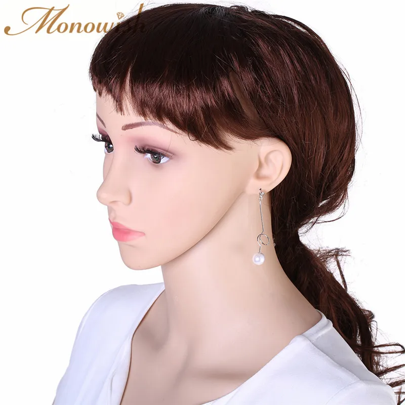 Monowish уникальный Дизайн имитация жемчуга длинные Серьги Интимные аксессуары|long