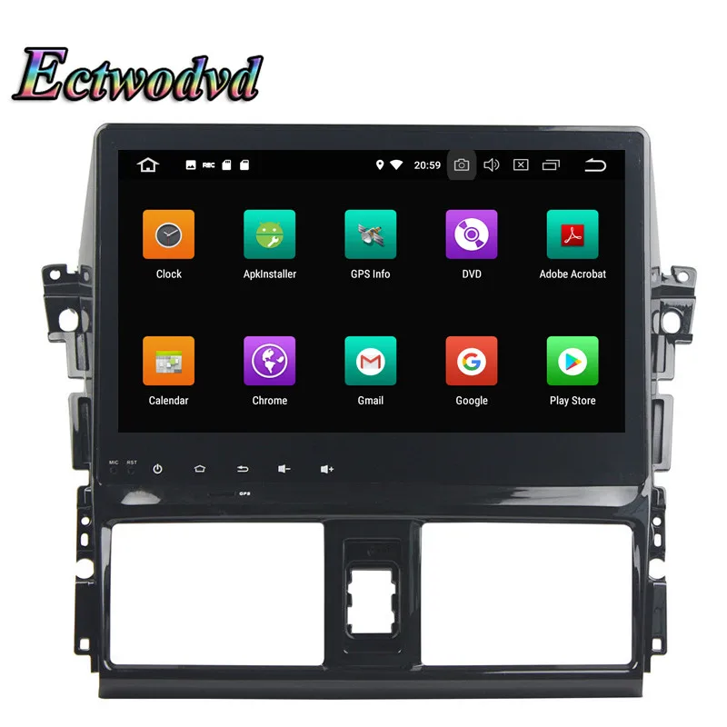 Ectwodvd Octa Core 4G Android 8 0/quad core 1 Автомобильный мультимедийный dvd плеер для Toyota VIOS/YARIS 2013