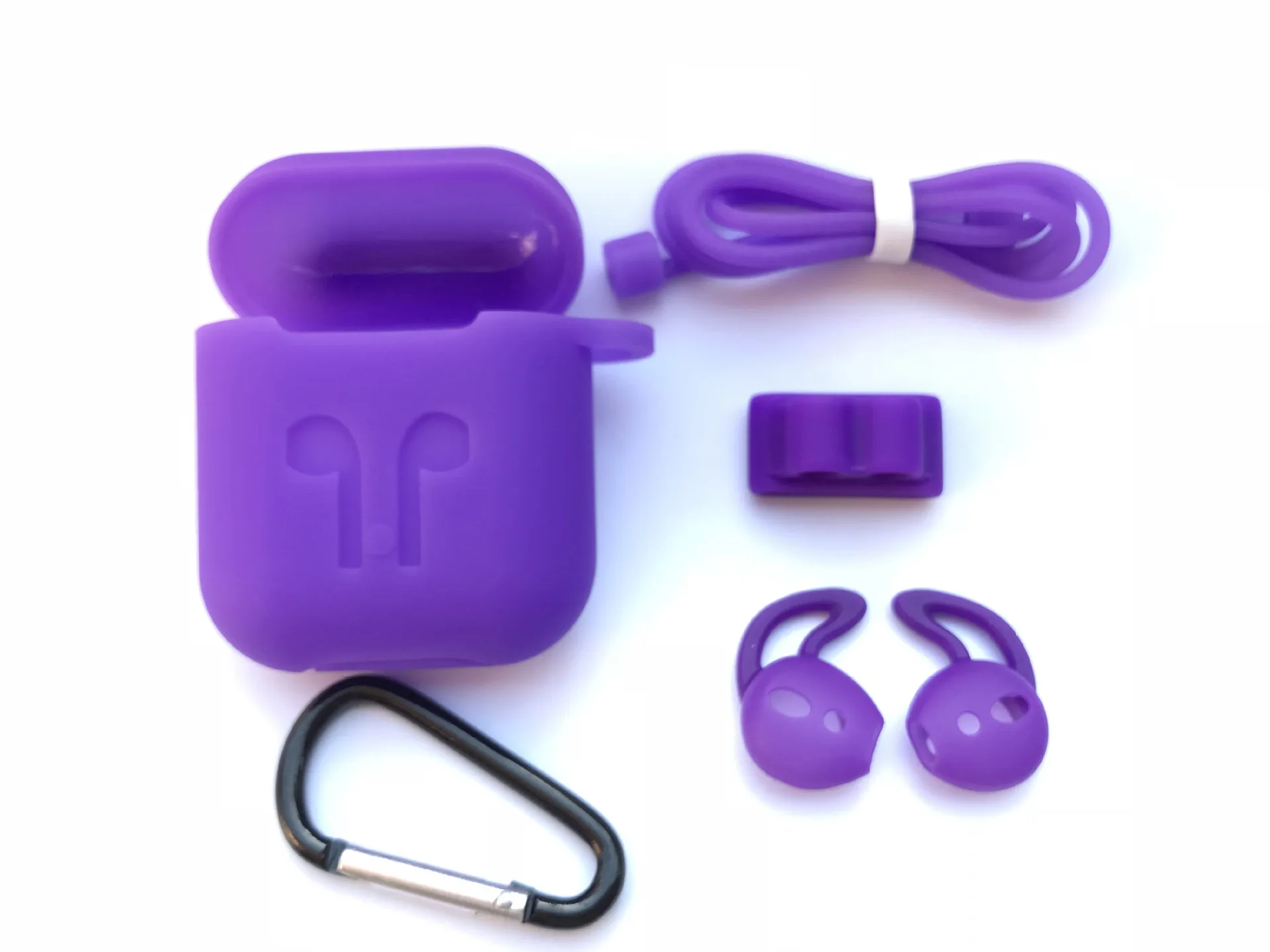 A01-Purple 1 шт ТПУ силиконовый Bluetooth чехол для наушников для Airpods противоударный защитный чехол для наушников для Apple Airpods зарядная коробка - Цвет: A01-Purple