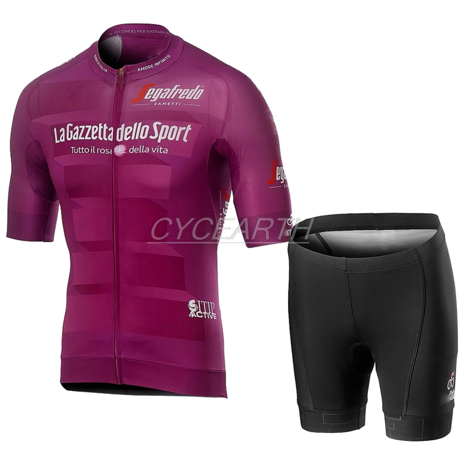 Pic Color Pro Team ITALIA Men Cycling Summer Jersey short sleeve Set bib shorts Breathable MTB racing maillot Wear Clothing ITALY - Цвет: Pic Color