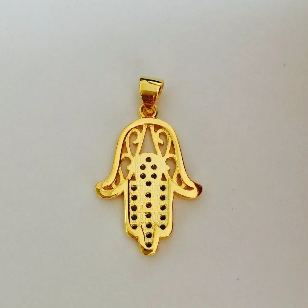 Fatima ручная подвеска ожерелья антикварные желтого золота цвета для женщин мужчин
