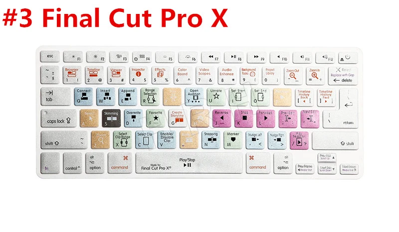 Чехол для клавиатуры Apple Final Cut Pro X с ярлыком и принтом MacBook Air Retina 13 &quot15&quot 17 &quotiMac
