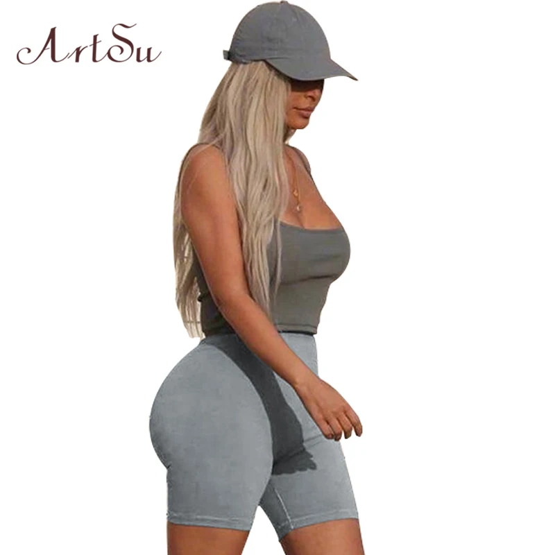 ArtSu Fashion Women Shorts High Waist Slim Short Feminino Sexy Outdoor Club Party Elastic Pants Female New ASSH40043 | Женская одежда
